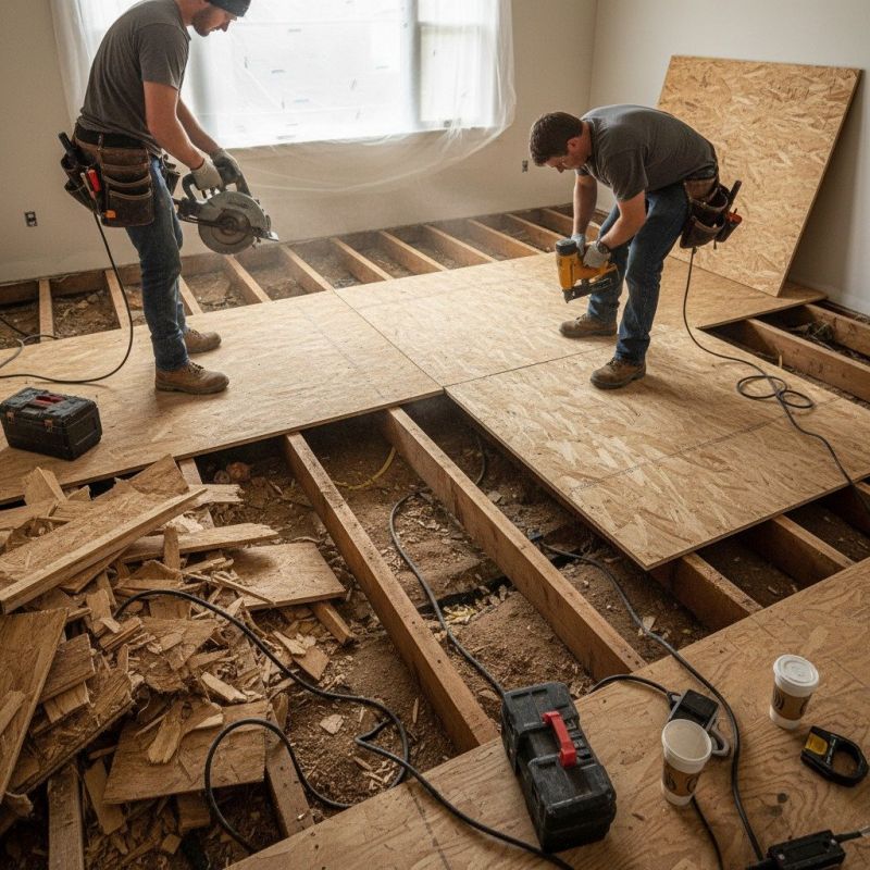 Plywood Flooring Installation